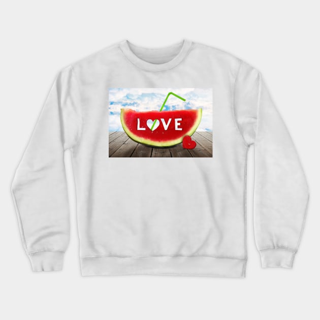 from summer with love Crewneck Sweatshirt by psychoshadow